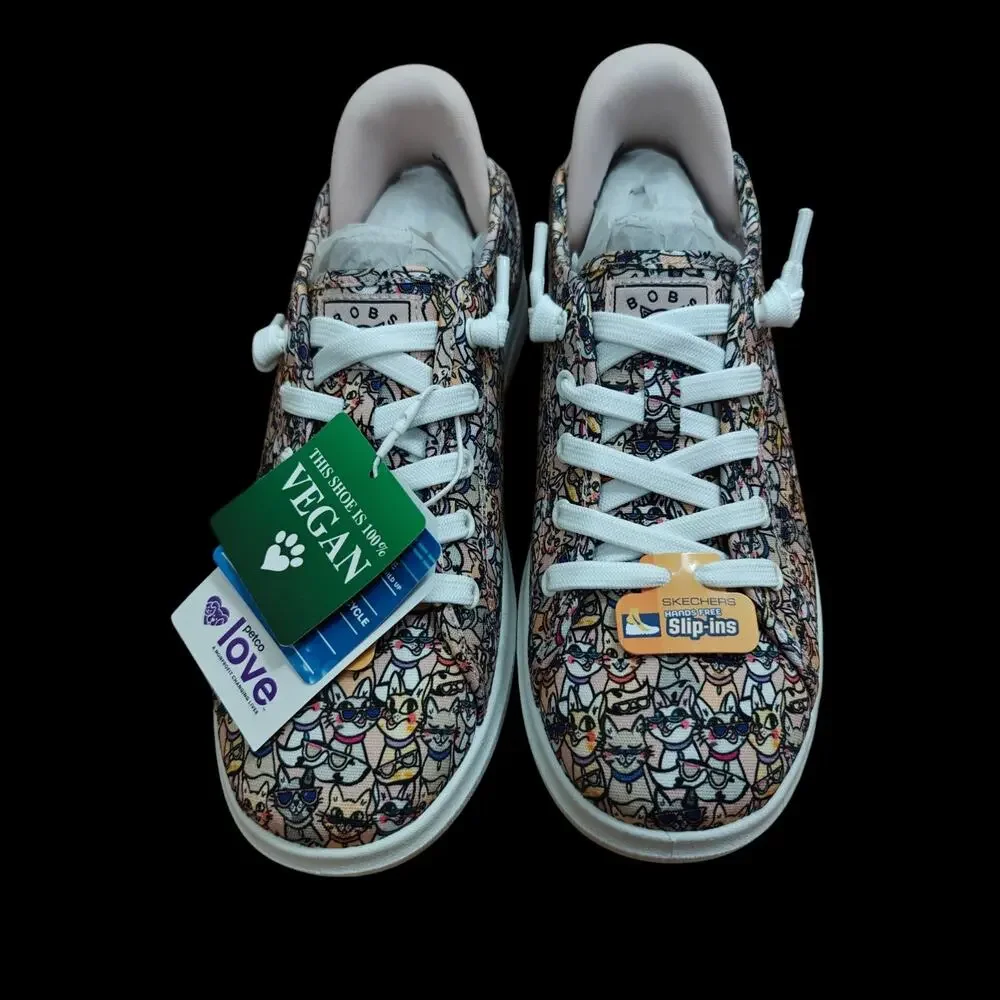 Skechers Womens D’Vine Kitty Cool Cats Slip-Ins Sneakers Size 7.5 Canvas NEW - Picture 4 of 14
